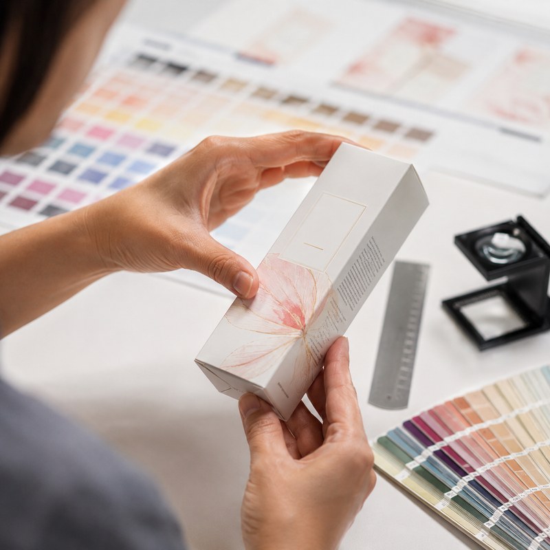 Packaging material and print quality inspection